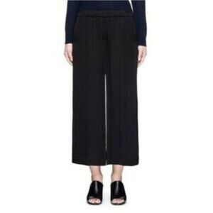 Theory Pants Raoka R Elevated Crepe Black Elastic Waist Size X-Small‎